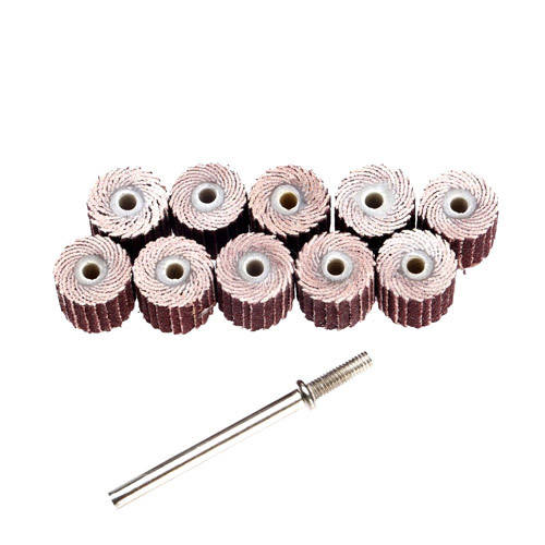 Набор из 10 лепестковых кругов 3мм для бормашины гравера и держатель
Набор из 10 лепестковых кругов 3мм для бормашины гравера и держатель