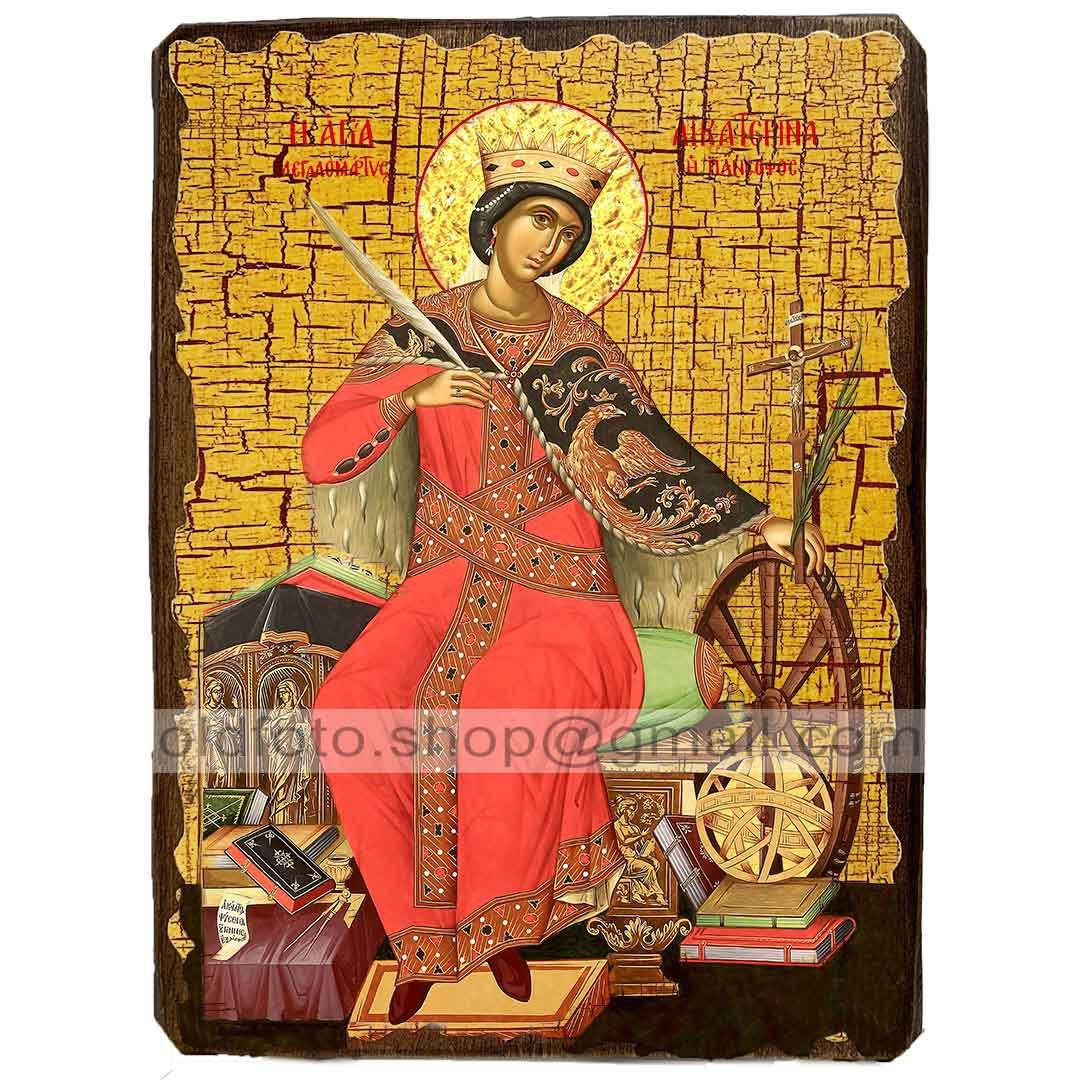 Икона Екатерина Святая Великомученица Александрийская ,икона на дереве 130х170 мм
Икона Екатерина Святая Великомученица Александрийская ,икона на дереве 130х170 мм