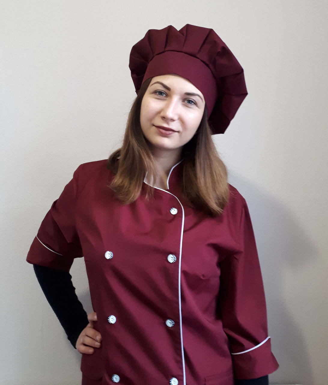 Колпак повара х/б бордо, Бордовый
Колпак повара х/б бордо, Бордовый