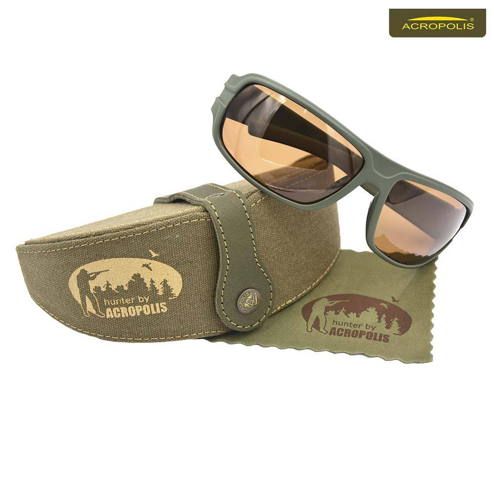 Солнцезащитные очки (комплект) Acropolis ОФА-3м, Хаки 
Солнцезащитные очки (комплект) Acropolis ОФА-3м, Хаки
