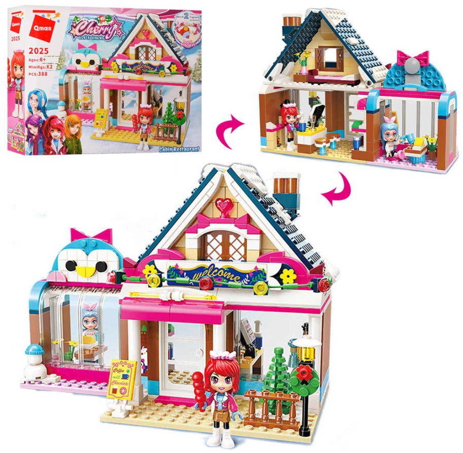 Конструктор Qman Ресторан Хижина в снегу Cherry Silver Carnival 388 деталей 2025, Разные цвета
Конструктор Qman Ресторан Хижина в снегу Cherry Silver Carnival 388 деталей 2025, Разные цвета