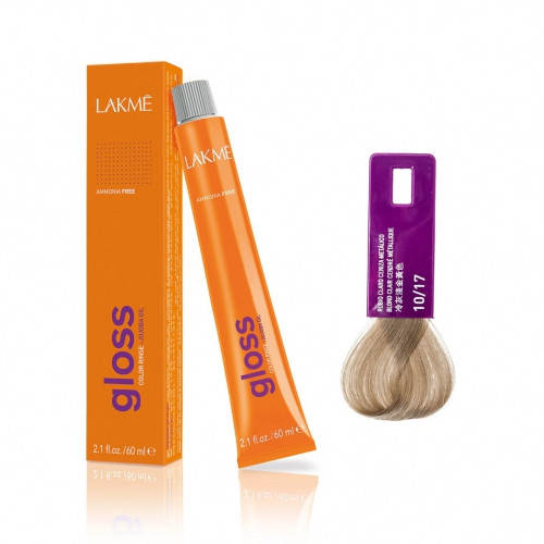Тонирующая крем-краска Lakme GLOSS 60 мл 10/17 Белокурый платиновый пепельно-металлический
Тонирующая крем-краска Lakme GLOSS 60 мл 10/17 Белокурый платиновый пепельно-металлический
