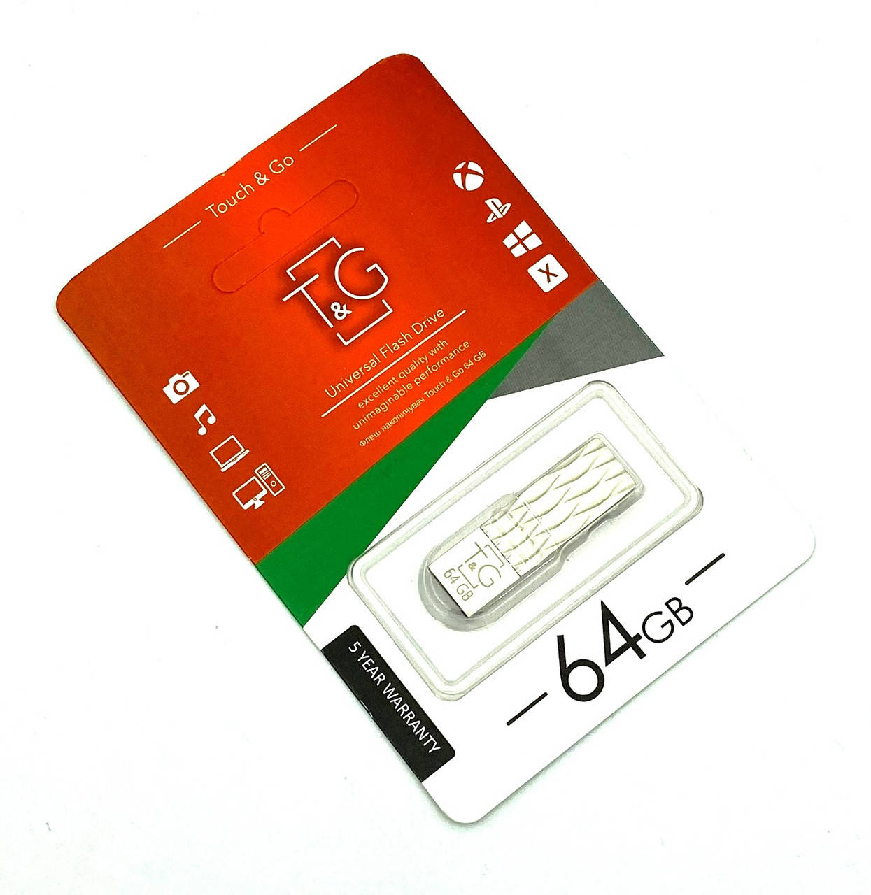 USB Flash Drive 64Gb Touch&Go TG103 Silver
USB Flash Drive 64Gb Touch&Go TG103 Silver