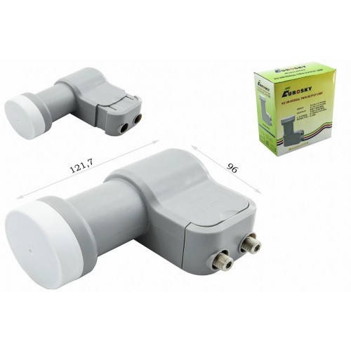 Конвертер Eurosky UTP-5 Twin 2TV Спутниковый Универсальный линейной поляризации Ku диапазон
Конвертер Eurosky UTP-5 Twin 2TV Спутниковый Универсальный линейной поляризации Ku диапазон