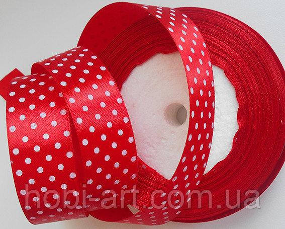 Стрічка атласна 25мм в горошок № 08 червоний
Стрічка атласна 25мм в горошок № 08 червоний