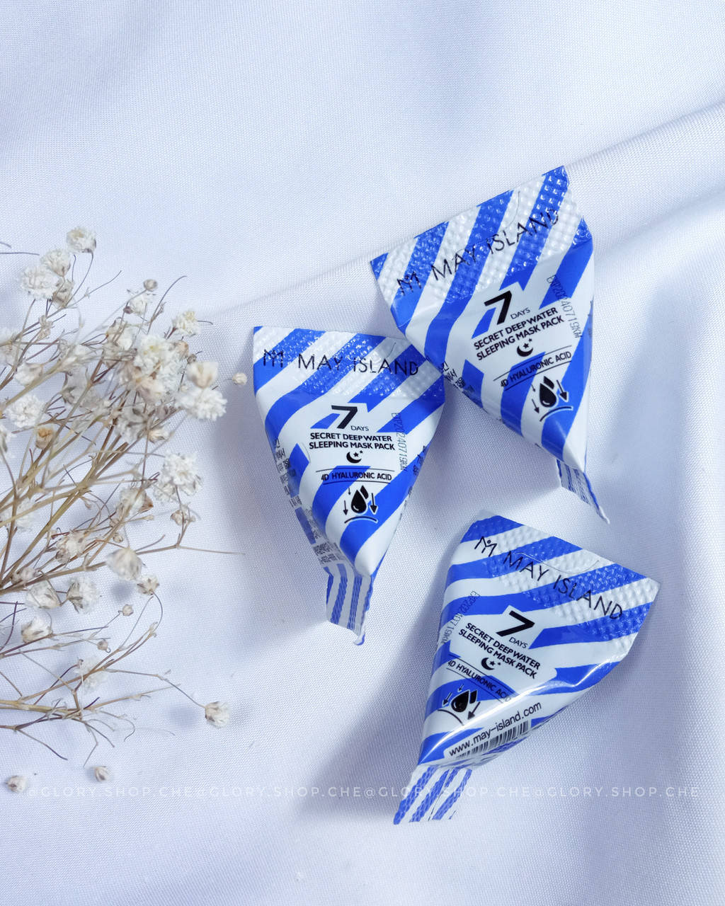 Зволожувальна нічна маска з гіалуроновою кислотою May Island 7 Days Secret Deep Water Sleeping Mask Pack
Зволожувальна нічна маска з гіалуроновою кислотою May Island 7 Days Secret Deep Water Sleeping Mask Pack