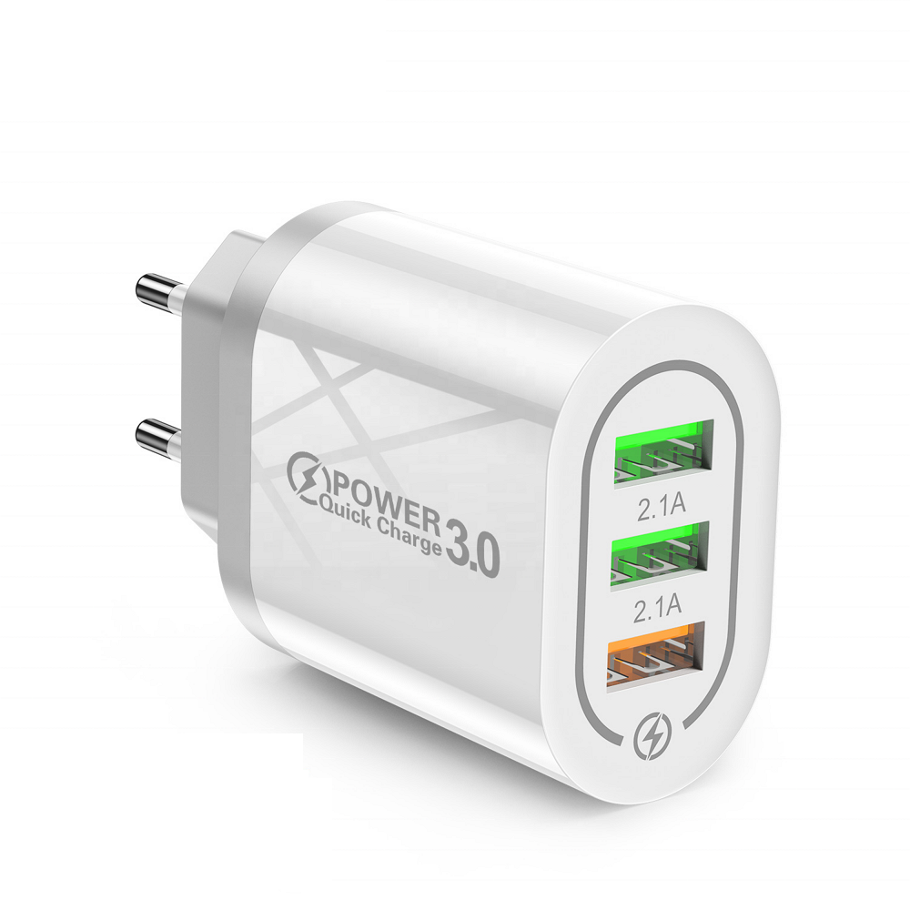 Сетевое зарядное устройство для телефона QC3.0 30W 3xUSB быстрая зарядка смартфона USLION UC3734 (BK-373)
Сетевое зарядное устройство для телефона QC3.0 30W 3xUSB быстрая зарядка смартфона USLION UC3734 (BK-373)