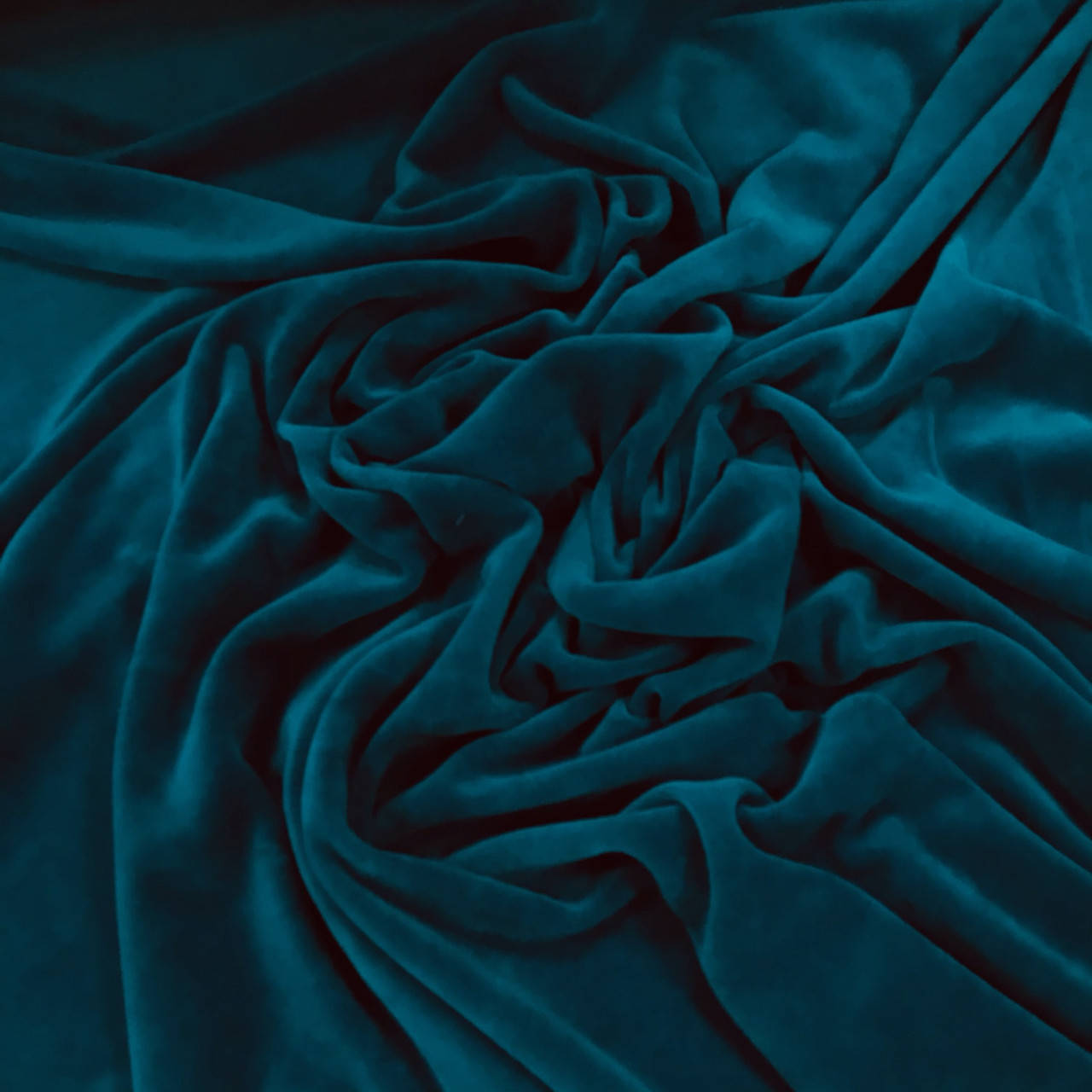 Велюр х/б темная морская волна (шир. 1.70м)