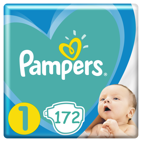 Подгузники детские Pampers New Baby Dry 1 (2-5 кг) Mega Pack 172 шт.
Подгузники детские Pampers New Baby Dry 1 (2-5 кг) Mega Pack 172 шт.
