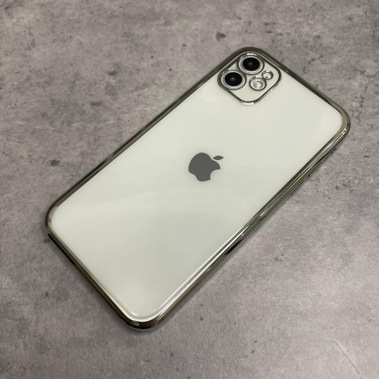 Гальванический квадратный чехол на iPhone 11 в стиле iPhone 12-13, square side, full camera прямоугольный Серебро
Гальванический квадратный чехол на iPhone 11 в стиле iPhone 12-13, square side, full camera прямоугольный Серебро