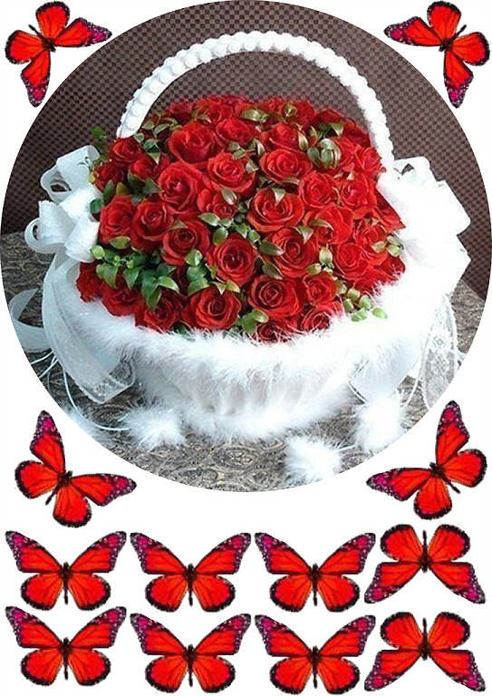 Вафельная картинка "Цветы" 31 
Вафельная картинка "Цветы" 31