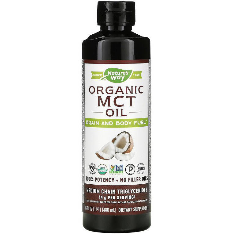 Масло МСТ, Nature's Way "Organic MCT Oil" триглицериды средней цепи из кокосового масла (480 мл)
Масло МСТ, Nature's Way "Organic MCT Oil" триглицериды средней цепи из кокосового масла (480 мл)