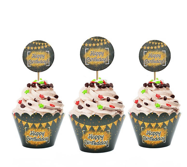 Набор для капкейков " HAPPY BIRTHDAY BLACK " , 6 шт.
Набор для капкейков " HAPPY BIRTHDAY BLACK " , 6 шт.