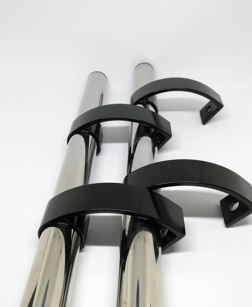 Ручка дверная офисная 500 мм нержавейка с креплением антрацит 
Ручка дверная офисная 500 мм нержавейка с креплением антрацит