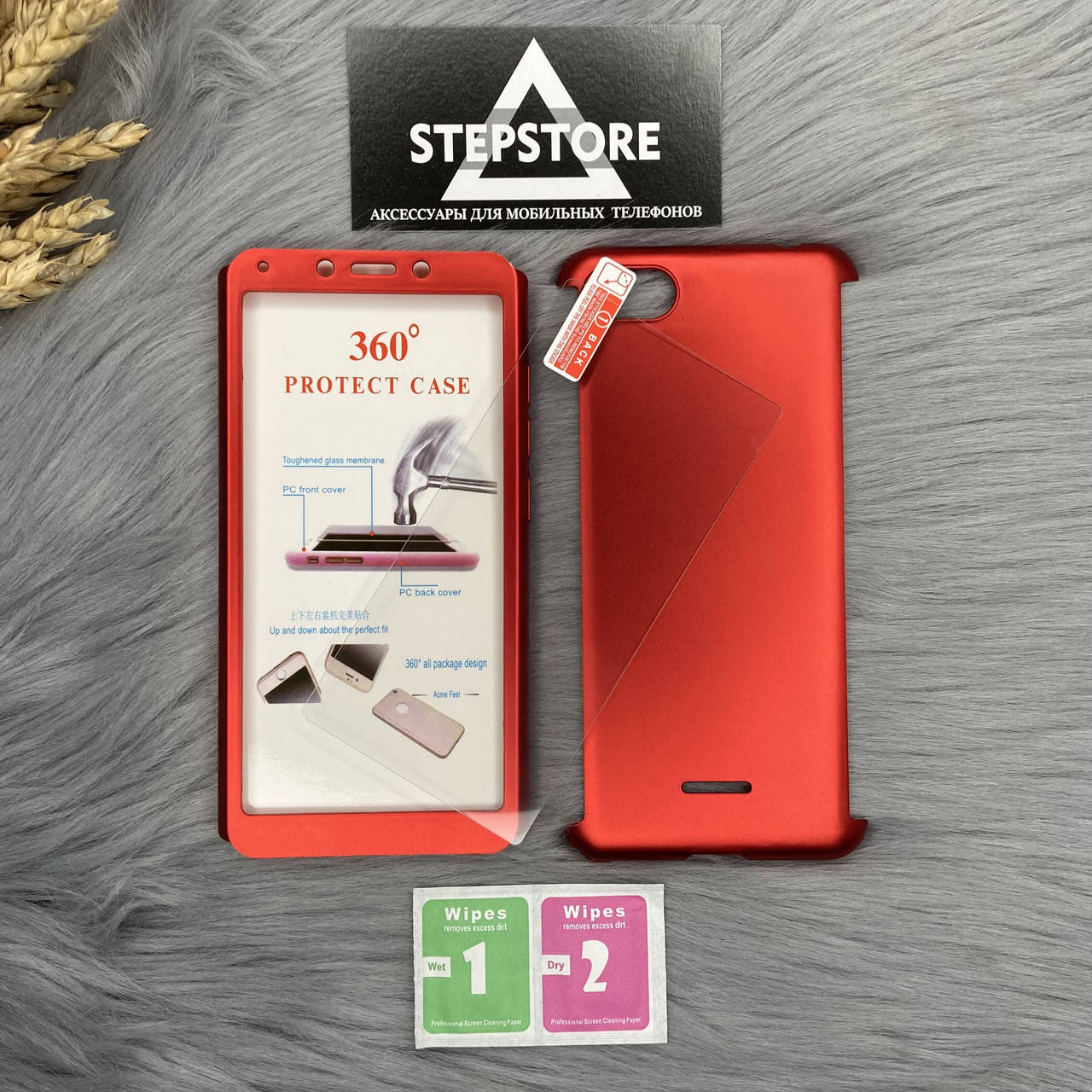 Чехол Бампер 360 для Xiaomi Redmi 6a противоударный защитное стекло в комплекте красный пластиковый
Чехол Бампер 360 для Xiaomi Redmi 6a противоударный защитное стекло в комплекте красный пластиковый