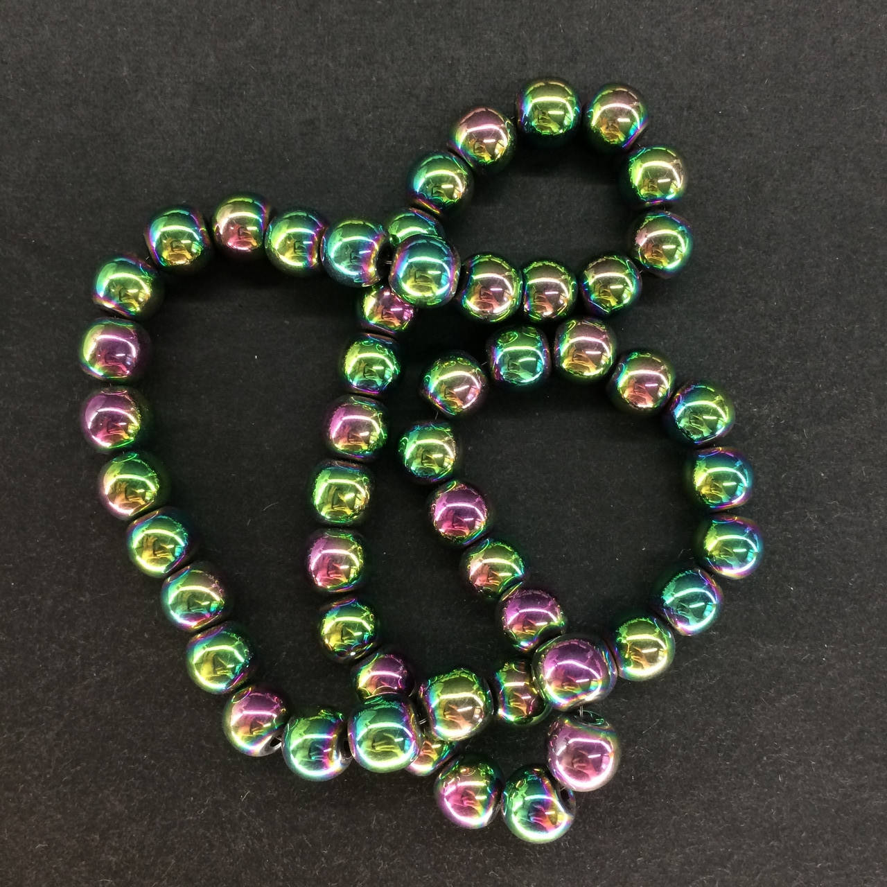 Бусины на нитке Гематит розово-зеленый d=8 мм
Бусины на нитке Гематит розово-зеленый d=8 мм