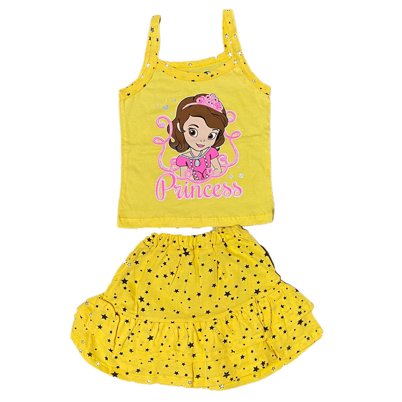 Летний костюм для девочки, 98см, Желтый
Летний костюм для девочки, 98см, Желтый