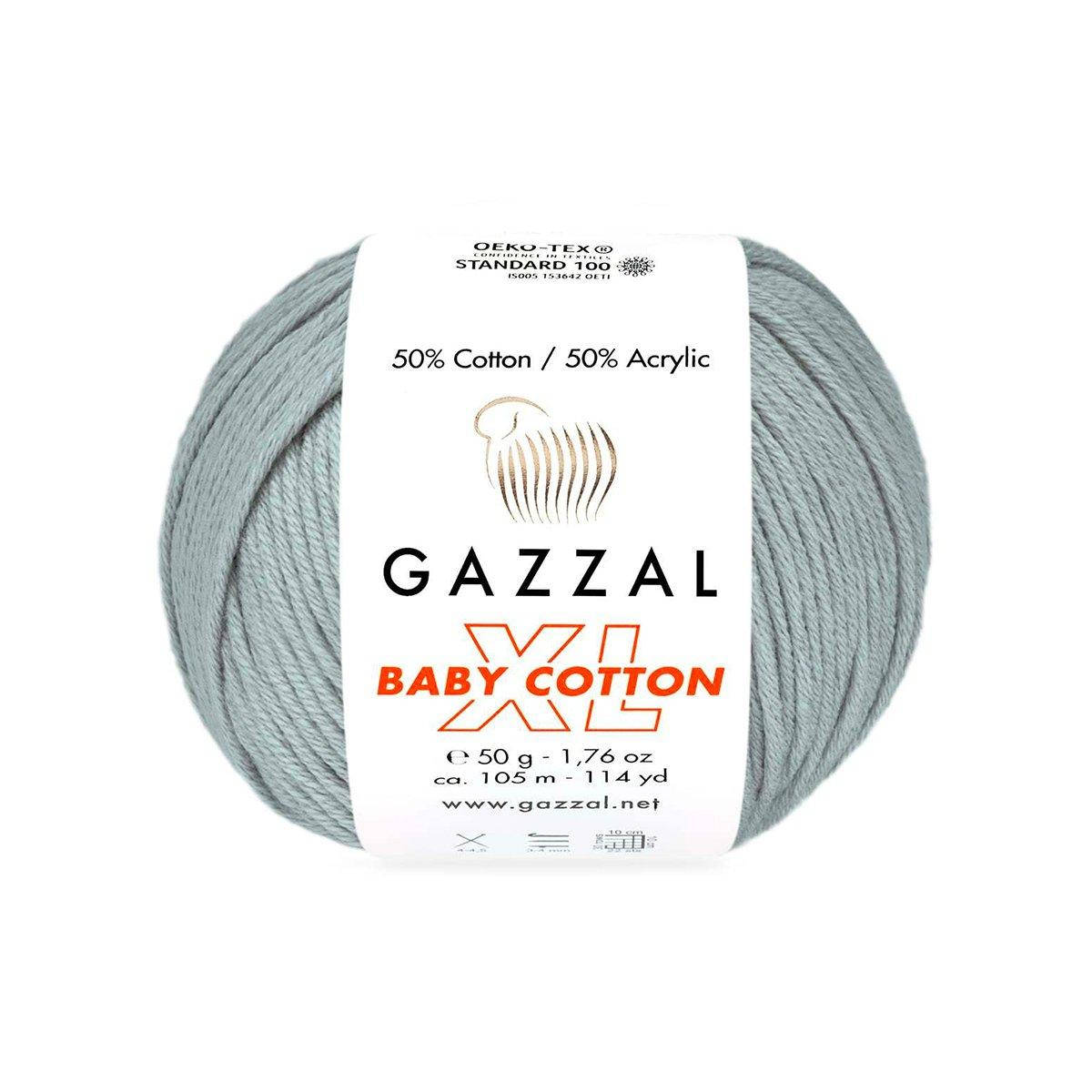 Gazzal Baby Cotton XL (Газзал Беби Котон ХЛ) № 3430 серый (Пряжа с хлопком, нитки для вязания)
Gazzal Baby Cotton XL (Газзал Беби Котон ХЛ) № 3430 серый (Пряжа с хлопком, нитки для вязания)
