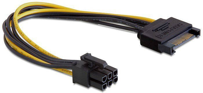 Переходник питания SATA (M) - PCIe 6pin для видеокарт Cablexpert CC-PSU-SATA кабель 20см новый
Переходник питания SATA (M) - PCIe 6pin для видеокарт Cablexpert CC-PSU-SATA кабель 20см новый