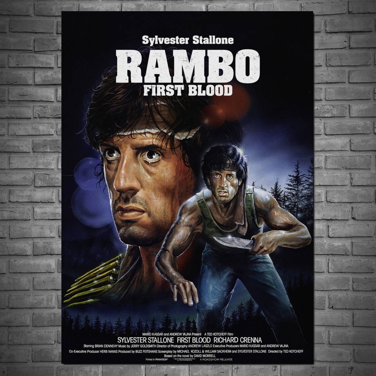 Плакат "Рэмбо: Первая кровь, Сильвестр Сталлоне, Rambo: First Blood (1982)" (артикул 5438) 84, Глянцевая, 60
Плакат "Рэмбо: Первая кровь, Сильвестр Сталлоне, Rambo: First Blood (1982)" (артикул 5438) 84, Глянцевая, 60