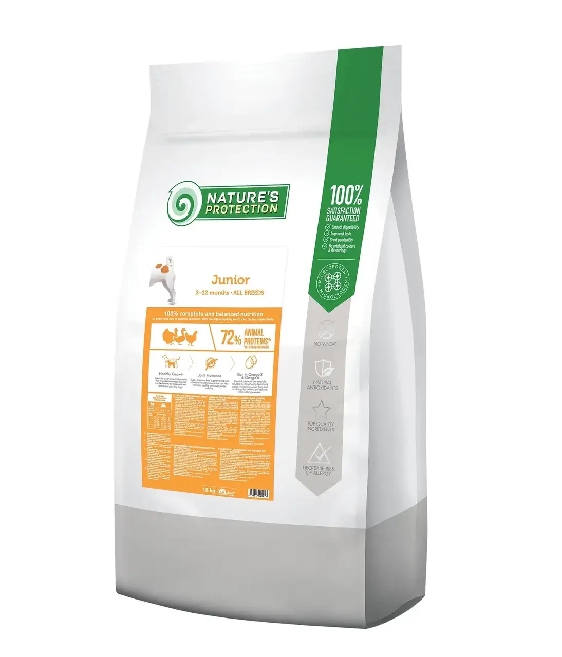 Natures Protection JUNIOR корм для щенков средних и малых пород от 2 до 12 месяцев, 18.0кг
Natures Protection JUNIOR корм для щенков средних и малых пород от 2 до 12 месяцев, 18.0кг