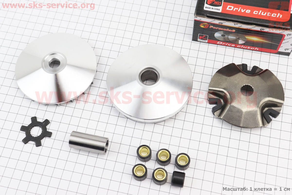 Вариатор передний к-кт Yamaha JOG 50 (под вал 13мм)+ втулка, крыльчатка, крест
Вариатор передний к-кт Yamaha JOG 50 (под вал 13мм)+ втулка, крыльчатка, крест