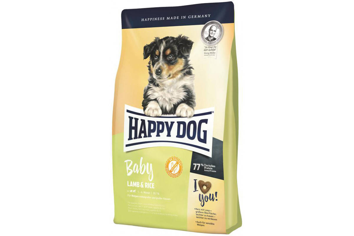 Корм Happy Dog Baby 4 кг для щенков средних и крупных пород от 4 нед с чувствительным пищеварением
Корм Happy Dog Baby 4 кг для щенков средних и крупных пород от 4 нед с чувствительным пищеварением