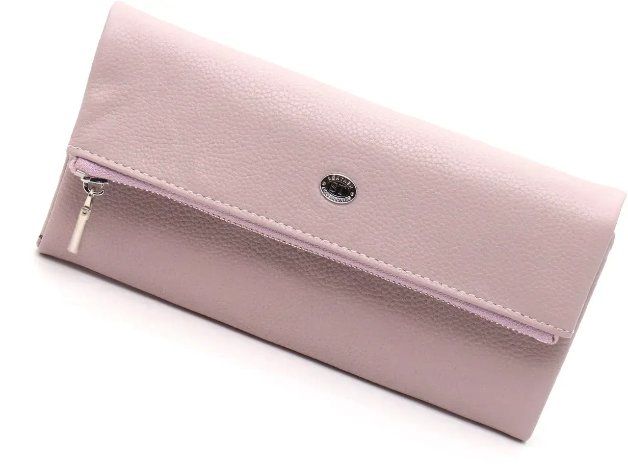 Темно-розовый кошелек-клатч с отделением на молнии из натуральной кожи ST Leather ST269
Темно-розовый кошелек-клатч с отделением на молнии из натуральной кожи ST Leather ST269