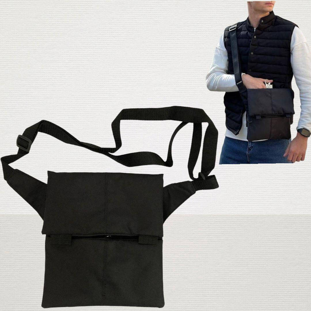 Сумка мессенджер черная тактическая из ткани барсетка мужская через плечо, Черный
Сумка мессенджер черная тактическая из ткани барсетка мужская через плечо, Черный