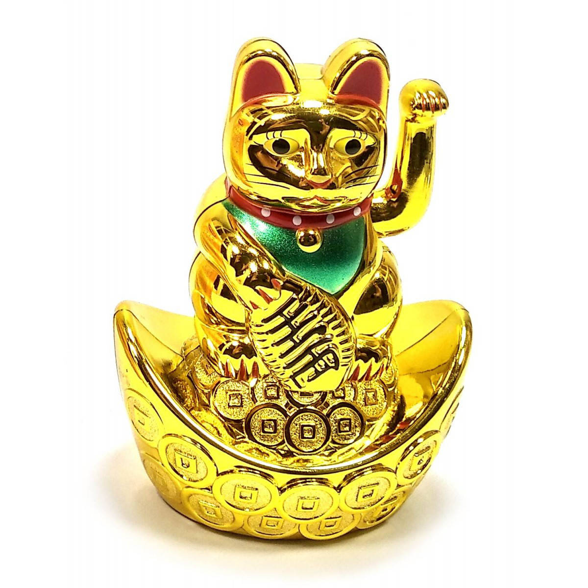 Кошка Манэки-нэко машущая лапой на чаше богатства 9,5х6,5х4,5см (29563A)
Кошка Манэки-нэко машущая лапой на чаше богатства 9,5х6,5х4,5см (29563A)