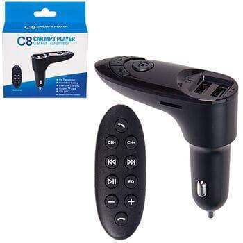 FM модулятор трансмиттер ФМ c функцией зарядки 12Вт 24 5в1 C8 12-24v Bluetooth Громкая связь Hands Free (С8)
FM модулятор трансмиттер ФМ c функцией зарядки 12Вт 24 5в1 C8 12-24v Bluetooth Громкая связь Hands Free (С8)