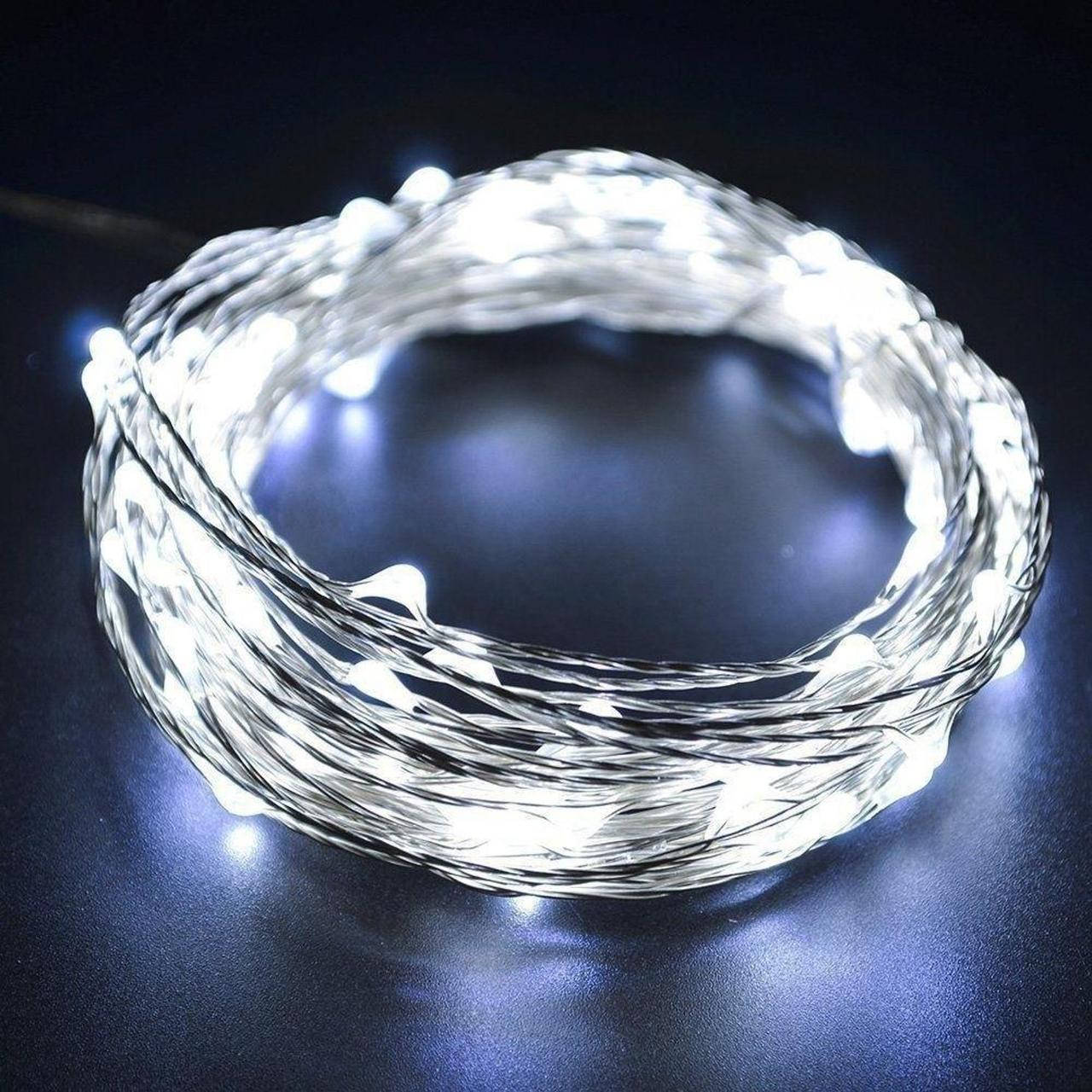 Светодиодная гирлянда на батарейках Xmas 50 Led 5M USB лед гирлянда проволка (холодный белый) (VT)
Светодиодная гирлянда на батарейках Xmas 50 Led 5M USB лед гирлянда проволка (холодный белый) (VT)