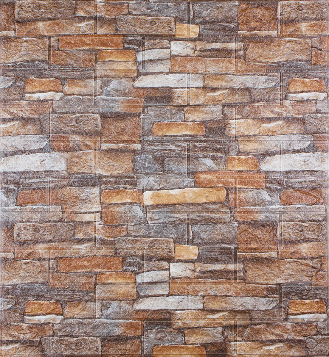 Самоклеющаяся декоративная 3D панель красный песчаник 700x770x5мм