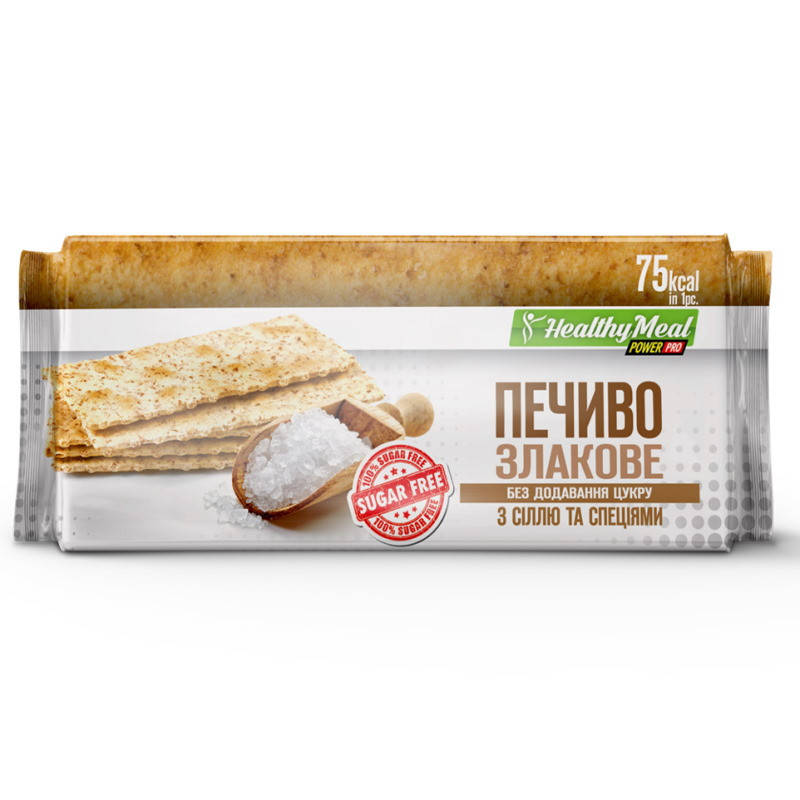 Заменитель питания Power Pro Печенье злаковое Sugar Free, 100 грамм - с солью и специями
Заменитель питания Power Pro Печенье злаковое Sugar Free, 100 грамм - с солью и специями