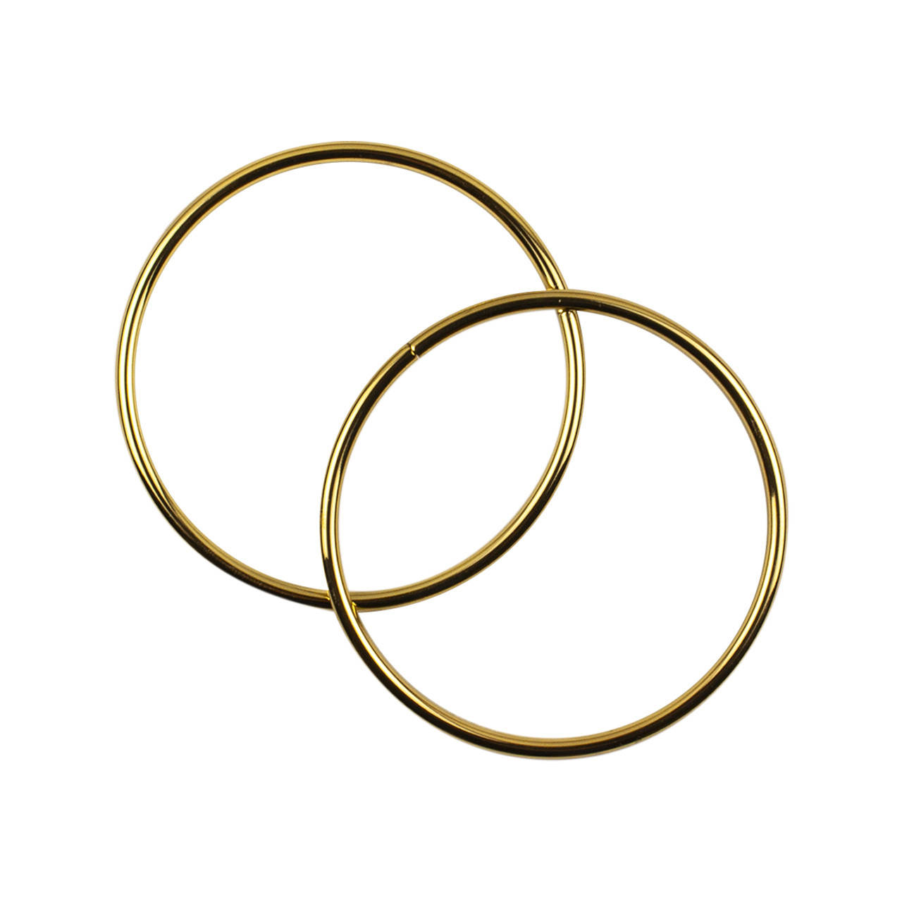 Комплект металевих ручок-кілець для сумки 12,5 см Золото 
Комплект металевих ручок-кілець для сумки 12,5 см Золото