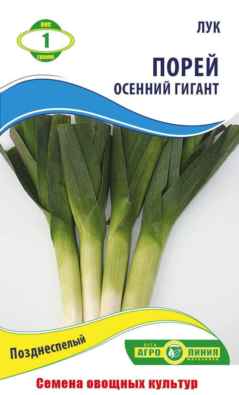 Семена Лука порея Осенний гигант 1 г Агролиния 
Семена Лука порея Осенний гигант 1 г Агролиния