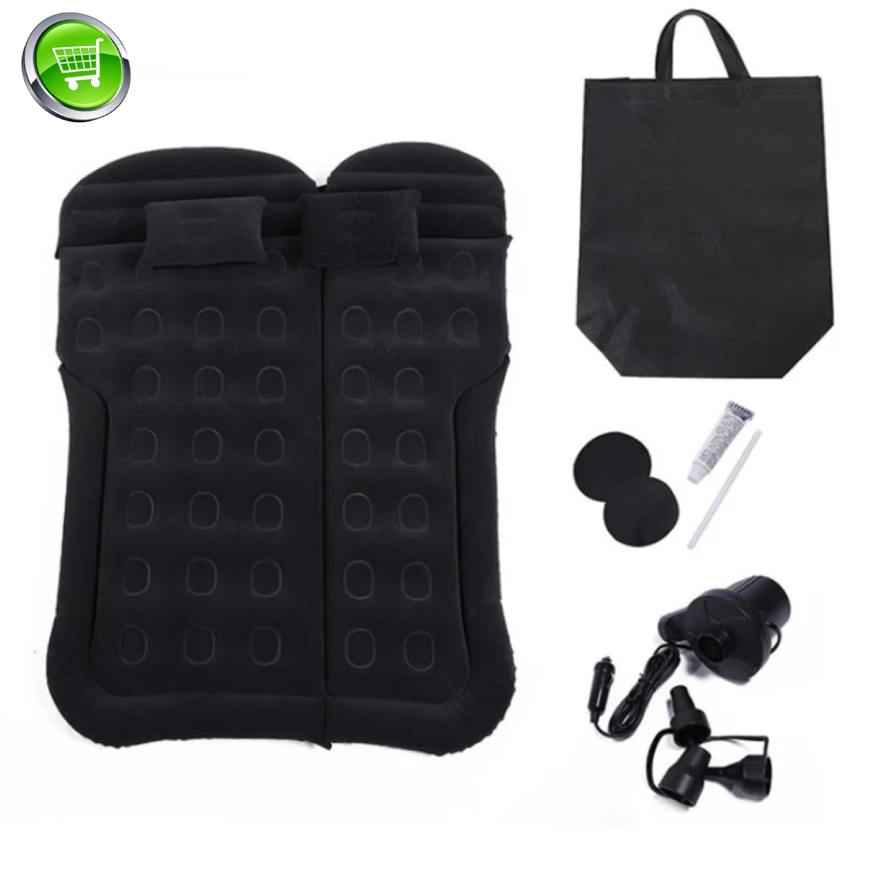 Надувной автомобильный матрас Lesko BLFW-2 Black в багажник для путешествий 175*130 см ММ, Черный 
Надувной автомобильный матрас Lesko BLFW-2 Black в багажник для путешествий 175*130 см ММ, Черный