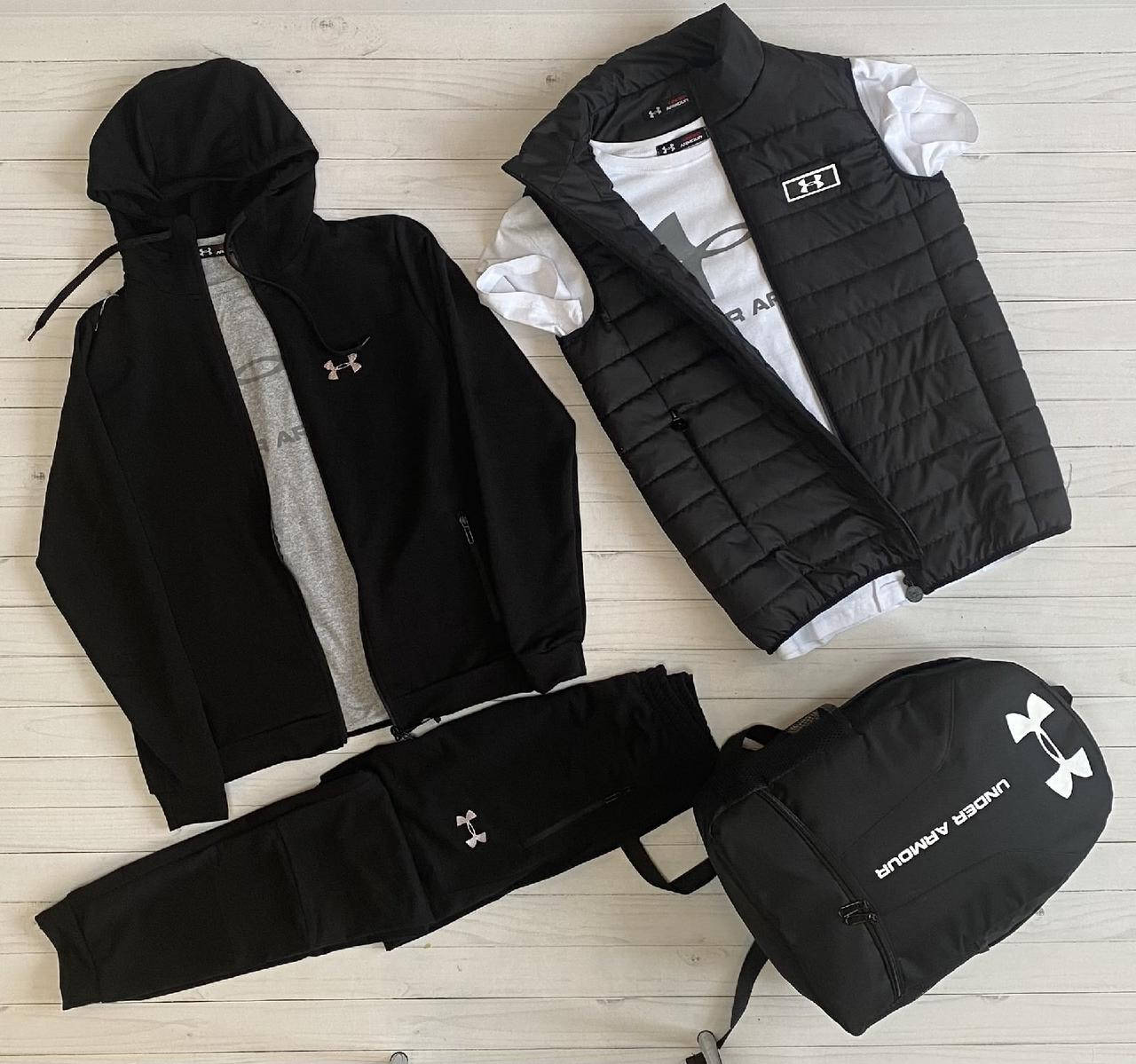 Спортивный костюм мужской Under Armour black осенний весенний демисезонный Комплект Кофта + Штаны Андер Армор, Черный
Спортивный костюм мужской Under Armour black осенний весенний демисезонный Комплект Кофта + Штаны Андер Армор, Черный