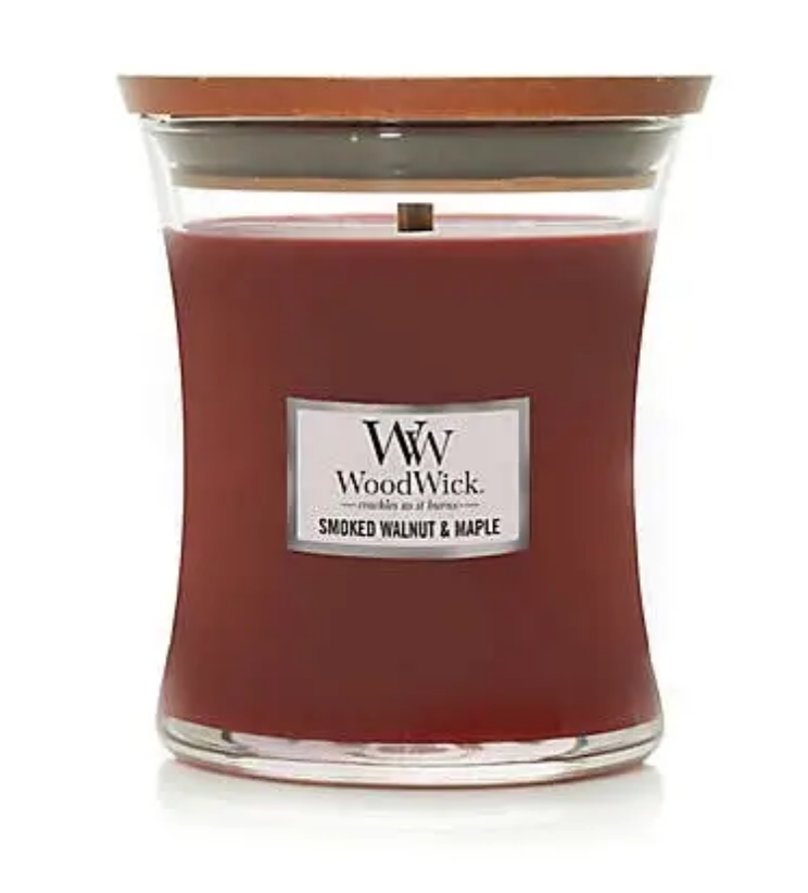 Ароматическая свеча с ароматом копченого ореха и клена Woodwick Medium Smoked Walnut & Maple 275 г
Ароматическая свеча с ароматом копченого ореха и клена Woodwick Medium Smoked Walnut & Maple 275 г