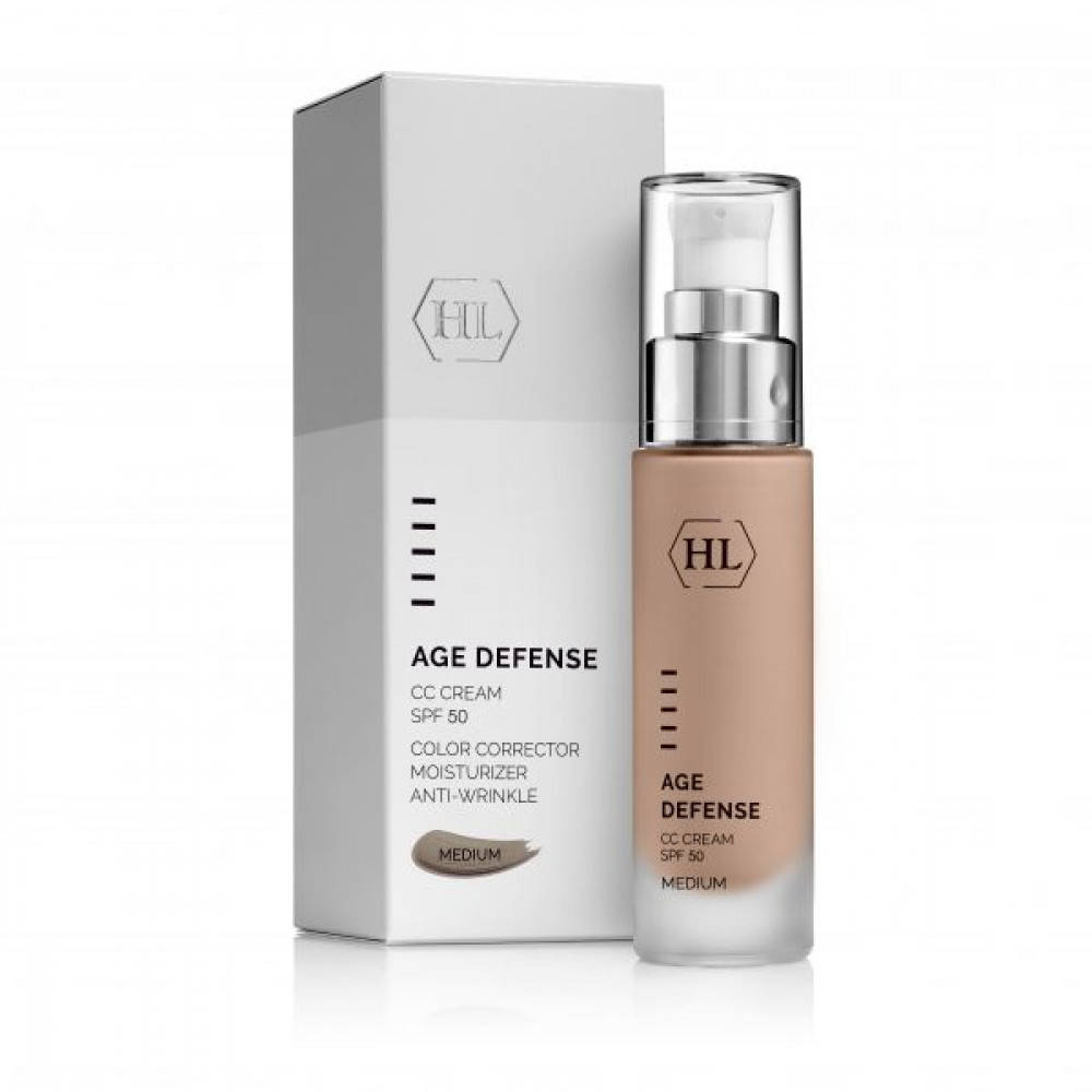 Корректирующий крем, натуральный оттенок - Holy Land AGE DEFENSE CC Cream Medium SPF50
Корректирующий крем, натуральный оттенок - Holy Land AGE DEFENSE CC Cream Medium SPF50
