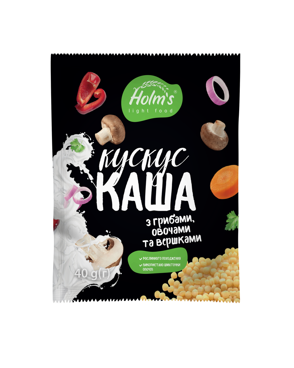 Каша кускус с грибами, овощами и сливками быстрого приготовления «Holm" s light food »® 480 г (12 шт.)
Каша кускус с грибами, овощами и сливками быстрого приготовления «Holm" s light food »® 480 г (12 шт.)