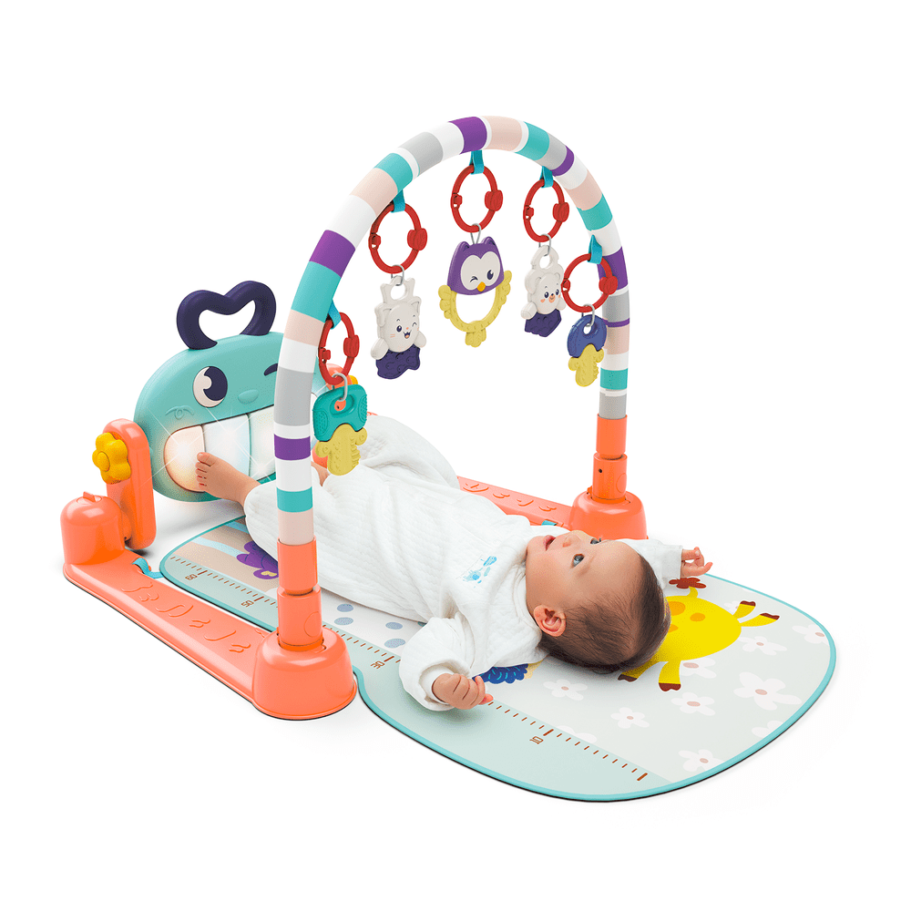 Музыкальный детский игровой коврик с игрушками и фортепиано Baby Playmate, фортепиано, дуга с игрушками
Музыкальный детский игровой коврик с игрушками и фортепиано Baby Playmate, фортепиано, дуга с игрушками