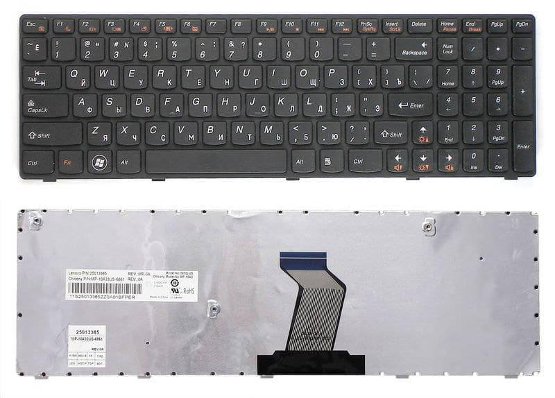 Клавіатура Lenovo для ноутбука IdeaPad B570, B575, B580, B590, V570, V575, Z570, Z575 (Black) RU, Черный
Клавіатура Lenovo для ноутбука IdeaPad B570, B575, B580, B590, V570, V575, Z570, Z575 (Black) RU, Черный