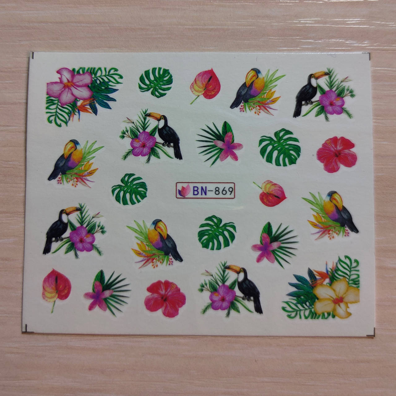 Водные наклейки слайдеры Птицы 869, Разные цвета
Водные наклейки слайдеры Птицы 869, Разные цвета