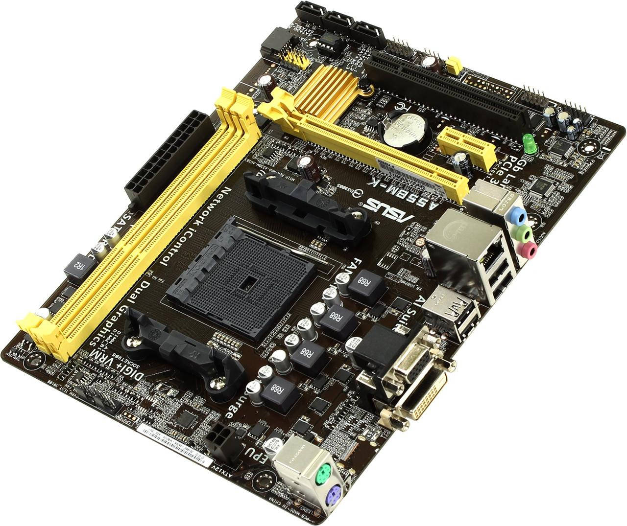Материнская плата ASUS A55BM-K Socket FM2 plus✔MicroATX ✔2x DDR3
Материнская плата ASUS A55BM-K Socket FM2 plus✔MicroATX ✔2x DDR3