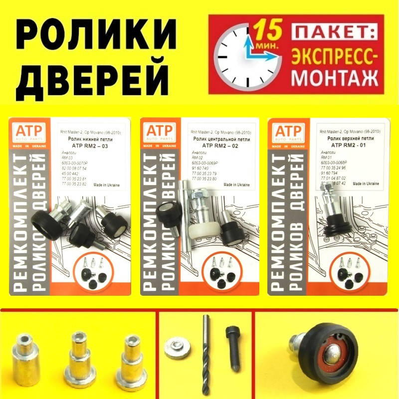 Усиленные ролики боковой двери Renault Master II / Рено Мастер 2. Пакет ЭКСПРЕСС_МОНТАЖ.
Усиленные ролики боковой двери Renault Master II / Рено Мастер 2. Пакет ЭКСПРЕСС_МОНТАЖ.