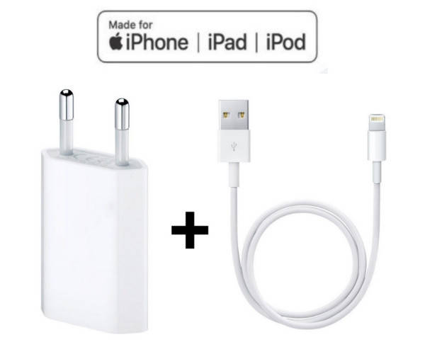 Зарядка для айфона Lightning to USB Комплект 2 в 1 - зарядное устройство Apple для iPhone 5W (EU)
Зарядка для айфона Lightning to USB Комплект 2 в 1 - зарядное устройство Apple для iPhone 5W (EU)