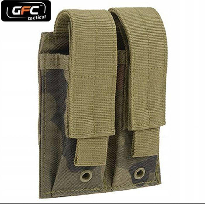 Тактический двойной подсумок для пистолетных магазинов. Военный подсумок Molle GFC Польша. Оригинал!, Зелёный
Тактический двойной подсумок для пистолетных магазинов. Военный подсумок Molle GFC Польша. Оригинал!, Зелёный