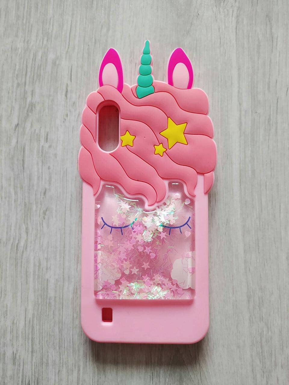 Чехол для Samsung Galaxy A01 (A015) Единорог розовый с блестками
Чехол для Samsung Galaxy A01 (A015) Единорог розовый с блестками