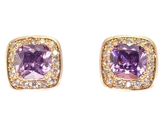 Серьги Xuping Позолота 18K гвоздики (пусеты) "Сиреневые кристаллы в обрамлении циркония" 9х9мм
Серьги Xuping Позолота 18K гвоздики (пусеты) "Сиреневые кристаллы в обрамлении циркония" 9х9мм